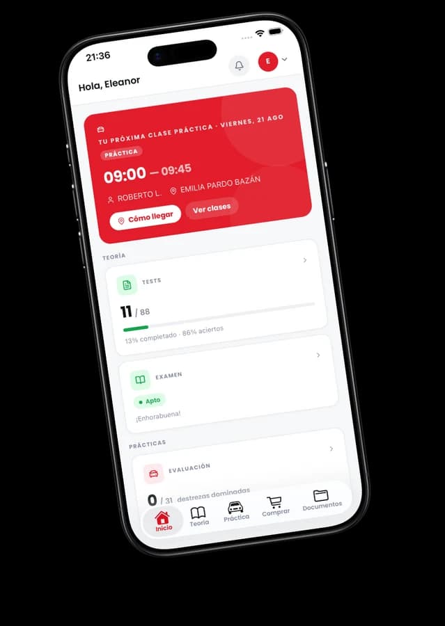 App Autius — reserva de clases prácticas