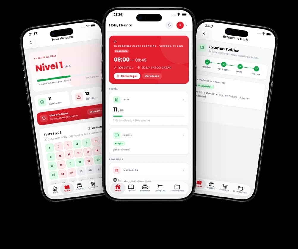 App My Autius: test por niveles, inicio y solicitud del examen