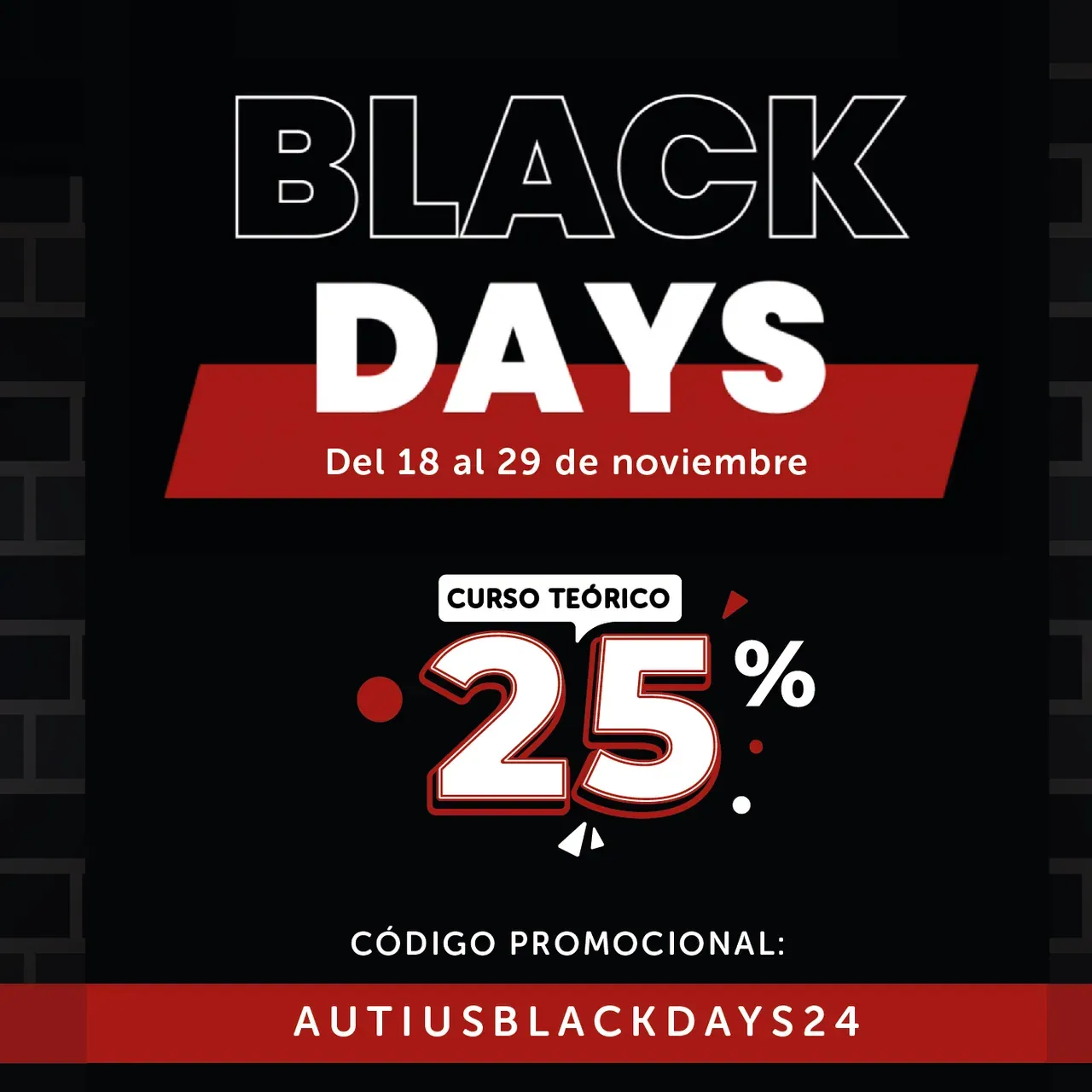 Compra tu teórico ahora: Autius Black Days
