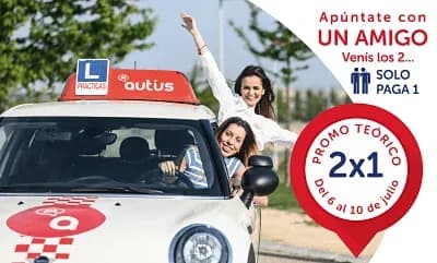 Teórica de coche en Fraga: promo 2×1