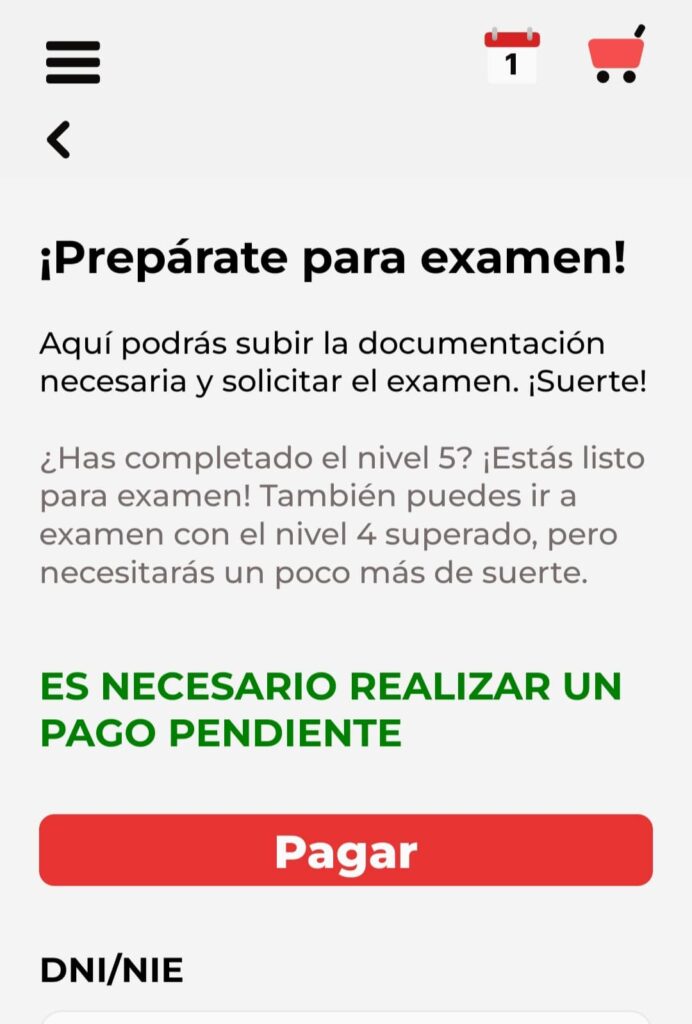 prepárate para el examen